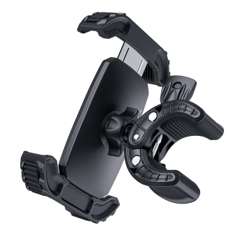 Uchwyt na telefon 4.5-6.7'' mocowany na kierownicę roweru motoru - czarny