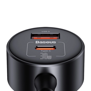 Ładowarka 2x gniazdo zapalniczki Adapter High Efficiency Pro USB-A USB-C 30W - czarny