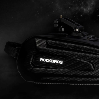 Torba rowerowa mocowana pod siodełko na zaczep szybkozłączke 1.8l - czarna