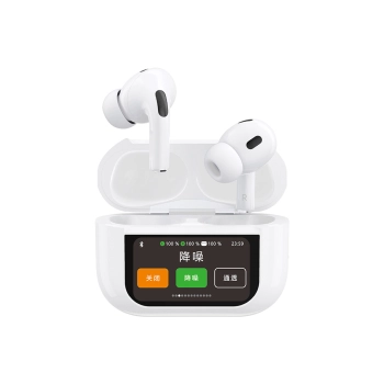 Słuchawki U19 douszne TWS bezprzewodowe Bluetooth 5.3 z wyświetlaczem LED - białe