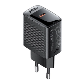 Ładowarka sieciowa A102 GaN USB-C PD 30W - czarna