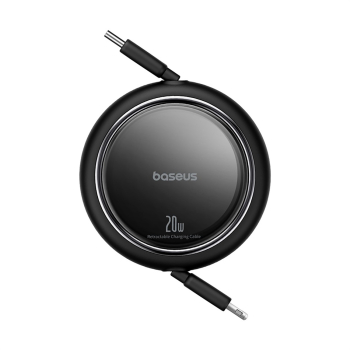 Kabel przewód zwijany Free2Pull USB-C - iPhone Lightning 20W 1m - czarny
