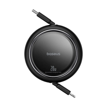 Kabel przewód zwijany Free2Pull USB-C - iPhone Lightning 20W 1m - czarny