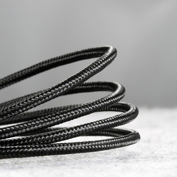 Kabel przewód w oplocie Halo USB-A - USB-C 2A 3m - czarny