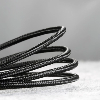 Kabel przewód w oplocie Halo USB-A - USB-C 2A 3m - czarny