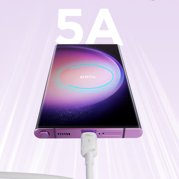 Kabel przewód Multi-Color Series A14 USB-C - USB-C 100W 1.2 m - biały