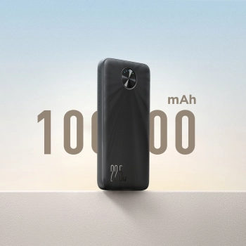 Powerbank 10000mAh USB-C USB-A 22.5W SCP QC PD - czarny