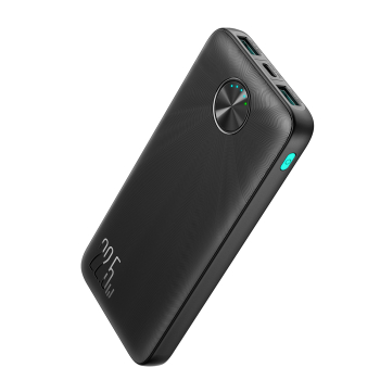 Powerbank 10000mAh USB-C USB-A 22.5W SCP QC PD - czarny
