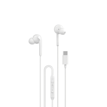 Słuchawki dokanałowe X3C+ przewodowe USB-C 1.2m - białe