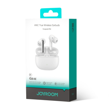 Słuchawki bezprzewodowe douszne TWS Bluetooth 5.4 ANC ENC - białe