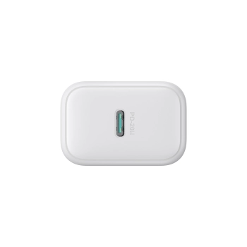 Ładowarka sieciowa USB-C PD QC 20W + kabel USB-C 1m - biała