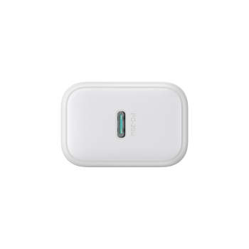 Ładowarka sieciowa USB-C PD QC 20W + kabel do iPhone Lightning 1m - biała
