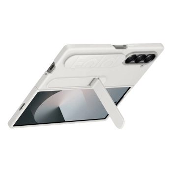 Etui Samsung Silicone Case na Galaxy Z Fold 6 - białe