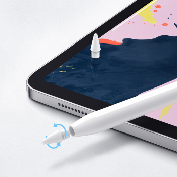 Rysik stylus aktywny do Apple iPad Pro Air Mini 130mAh USB-C - biały