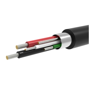 Adapter przejściówka mini USB-B (męski) - USB-A (żeński) OTG 10cm - szary