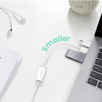 Kabel przewód w oplocie USB-A - USB-C QC 3.0 3A 1.5m - biały