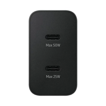 Ładowarka sieciowa Samsung Power Adapter Duo 2x USB-C 50W - czarna