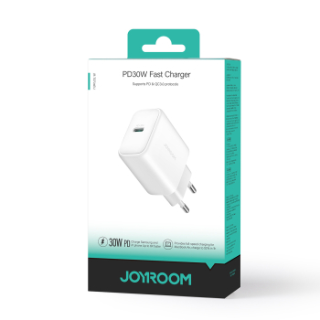 Ładowarka sieciowa USB-C PD 30W QC SFC - biała
