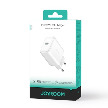 Ładowarka sieciowa USB-C PD 30W QC SFC - biała