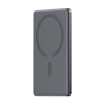 Powerbank 5000mAh USB-C 20W PD i ładowaniem indukcyjnym 15W - szary