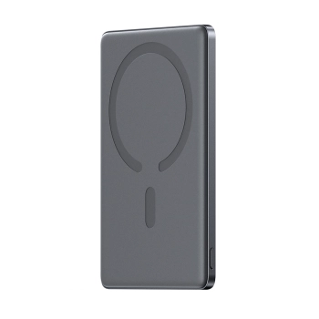 Powerbank 5000mAh USB-C 20W PD i ładowaniem indukcyjnym 15W - szary