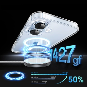 Etui case Classy Clear Magnetic na iPhone 16 - przezroczyste
