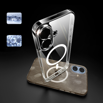 Etui case Classy Clear Magnetic na iPhone 16 - przezroczyste