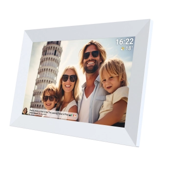 Ramka cyfrowa 10.1'' 16GB microSD WiFi głośnik MP4 Frameo PFF-1064W - biała