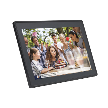 Ramka cyfrowa 15.6'' 16GB microSD WiFi głośnik MPEG4 Frameo PFF-1515B - czarna
