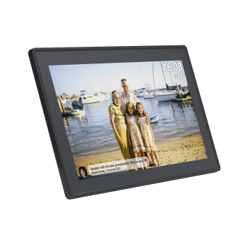 Ramka cyfrowa 15.6'' 16GB microSD WiFi głośnik MPEG4 Frameo PFF-1515B - czarna