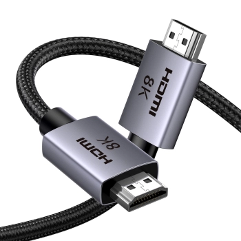 Kabel przewód HDMI 2.1 8K certyfikowany VRR QMS QFT ALLM 3m - szary