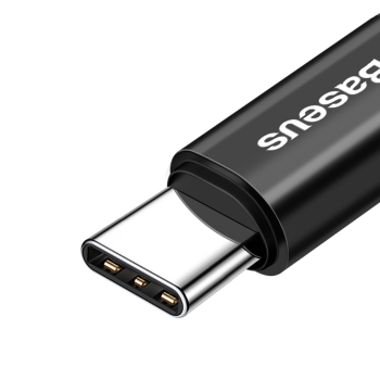 Kabel przewód spiralny Fish Eye USB-A - USB-C 2A 1m - czarny