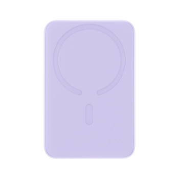 Powerbank magnetyczny indukcyjny 10000mAh 20W + kabel USB-C - fioletowy