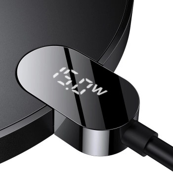 Ładowarka indukcyjna Digital LED Display Gen 2 15W USB-C - czarna