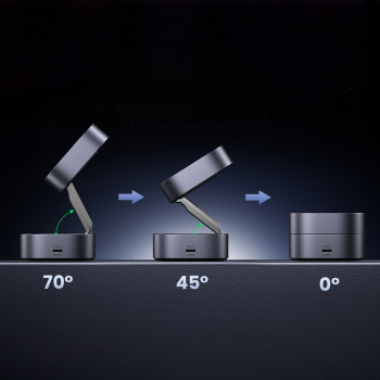 3w1 Ładowarka indukcyjna MagSafe Qi na telefon słuchawki z portem USB-C - czarna
