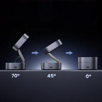 3w1 Ładowarka indukcyjna MagSafe Qi na telefon słuchawki z portem USB-C - czarna