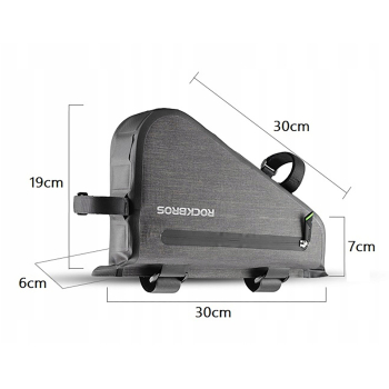 Torba rowerowa mocowane na ramę 5l AS-017 - ciemnozielona