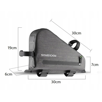 Torba rowerowa mocowane na ramę 5l AS-017 - ciemnozielona