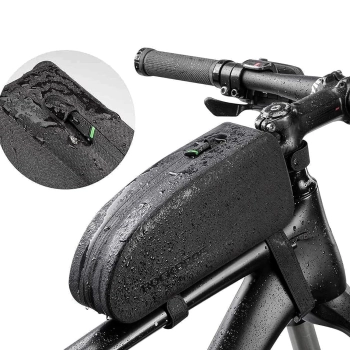 Torba rowerowa mocowana na ramę wodoodporna 1.5l AS-019 - czarna