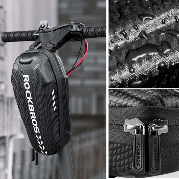 Torba rowerowa mocowana na kierownicę lub ramę 3l B62-1 - czarna