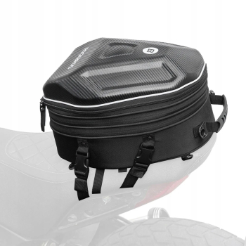 Torba motocyklowa plecak na kask mocowana na bak lub siedzeniu 35l - czarna