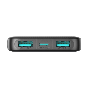 Powerbank JR-PBF13 5000mAh 2.4A 2x USB-A 1x USB-C - czarny