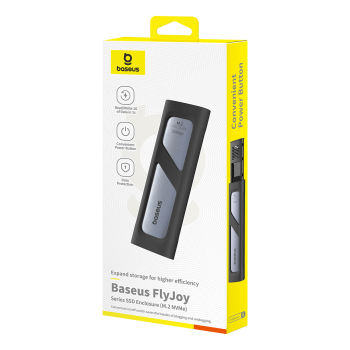 Kieszeń na dysk SSD do 8 TB FlyJoy M.2 NVMe 10 Gb/s UASP TRIM - szara
