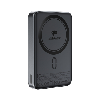 Powerbank magnetyczny 10000mAh 30W Qi2 z MagSafe - czarny