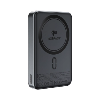 Powerbank magnetyczny 10000mAh 30W Qi2 z MagSafe - czarny