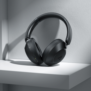 Słuchawki bezprzewodowe H3 Bluetooth z ANC USB-C IPX4 - czarne
