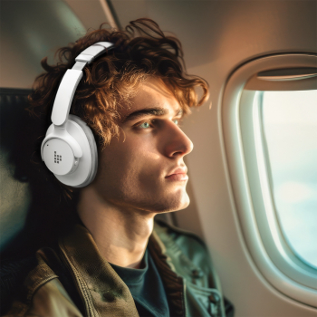 Słuchawki bezprzewodowe Sounfii Q20 ANC nauszne Bluetooth 5.3 - białe