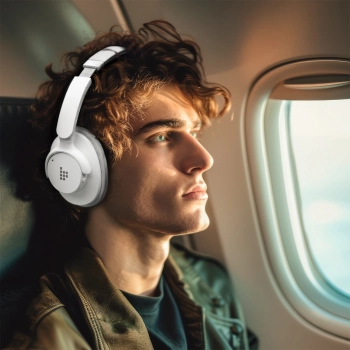 Słuchawki bezprzewodowe Sounfii Q20 ANC nauszne Bluetooth 5.3 - białe