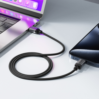 Kabel przewód USB-C - USB-C 480Mb/s 3A 1.2m - czarny