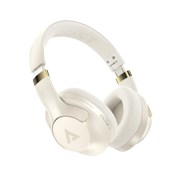 Słuchawki nauszne H4 ANC bezprzewodowe Bluetooth 5.3 IPX4 - beżowe